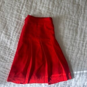 Aritzia Bold Red A-Line Skirt